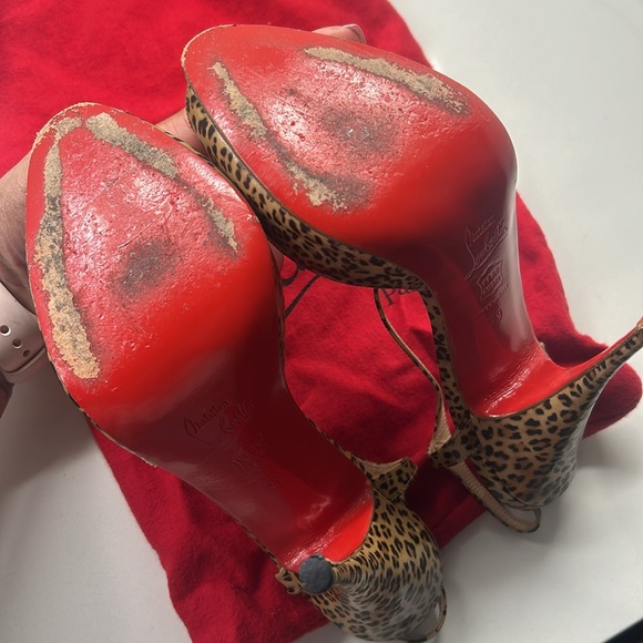 Cheetah Peep-toe Louboutin - Picture 8 of 8